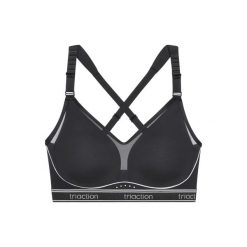Biustonosz dla kobiet Triumph Triaction Cardio Breeze P. Czarne bezrękawniki TRIUMPH, bez wzorów, z materiału, bez kołnierzyka, bez ramiączek. Za 326.00 zł.