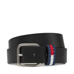 Pasek Męski Tommy Jeans. Czarne paski Tommy Jeans, bez wzorów, z jeansu. Za 169.99 zł.