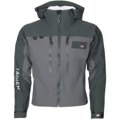 Kurtka wędkarska do brodzenia Taimen Tuul Green. Zielone kurtki TAIMEN, m, bez wzorów, bez kaptura. Za 599.99 zł.
