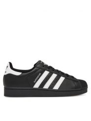 Adidas Sneakersy Superstar II JI0079 Czarny. Czarne buty sportowe casual Adidas, bez wzorów, ze skóry, bez zapięcia. Za 529.99 zł.