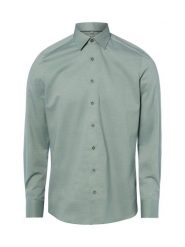 Olymp Level Five Koszula łatwa w prasowaniu Mężczyźni Slim Fit Bawełna zielony, 45. Zielone koszule OLYMP Level Five, m, bez wzorów, z bawełny, bez kołnierzyka, bez ramiączek. Za 279.95 zł.