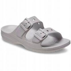 Klapki Dla Dorosłych Crocs Saturday Sandal. Szare klapki Crocs, z materiału. Za 199.99 zł.