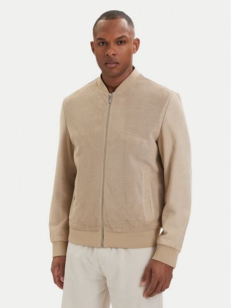 KARL LAGERFELD Kurtka skórzana 555011 562411 Beżowy Regular Fit. Brązowe kurtki KARL LAGERFELD, m, bez wzorów, ze skóry, bez kaptura. Za 2,380.99 zł.