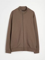 Bluza bomberka - brązowy. Brązowe kurtki Sinsay, l, bez wzorów, bez kaptura. Za 49.99 zł.