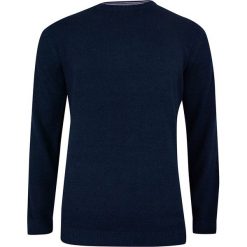 Sweter Granatowy Bawełniany, Dziergany, Tłoczony Wzór, Okrągły Dekolt (U-neck) -Adriano Guinari. Niebieskie swetry rozpinane Adriano Guinari, m, bez wzorów, z bawełny, bez kołnierzyka, bez ramiączek. Za 159.00 zł.