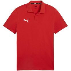 Koszulka męska Puma Team Goal Casuals Polo. Czerwone koszulki polo Puma, l, bez wzorów, bez kołnierzyka, bez ramiączek. Za 99.00 zł.