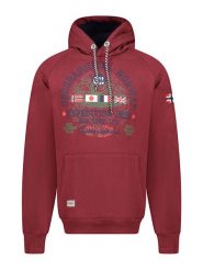 Geographical Norway Bluza "Gexpe" w kolorze bordowym rozmiar: XL. Czerwone bluzy Geographical Norway, xl, bez wzorów, z kapturem. Za 127.65 zł.