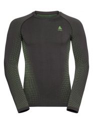 Odlo Podkoszulek funkcyjny "Performance Warm Eco" w kolorze oliwkowo-zielonym rozmiar: L. Brązowe podkoszulki ODLO, l, bez wzorów, z materiału, bez ramiączek. Za 202.50 zł.
