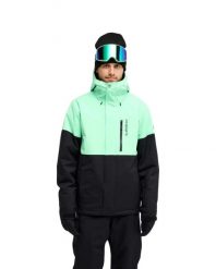 Kurtka śniegowa techniczna dla Mężczyzn TITANO 10K Zielony. Zielone kurtki Quiksilver, m, bez wzorów, z materiału, bez kaptura. Za 819.99 zł.