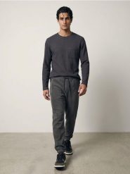 Spodnie polarowe jogger - szary. Szare joggery i bojówki Sinsay, l, bez wzorów, z polaru, sportowe. Za 59.99 zł.