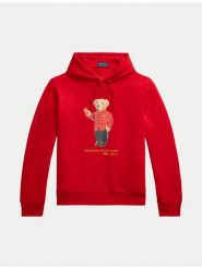 Polo Ralph Lauren Bluza 710962139002 Czerwony Regular Fit. Czerwone bluzy Polo Ralph Lauren, l, bez wzorów, z bawełny, bez kaptura. Za 699.99 zł.