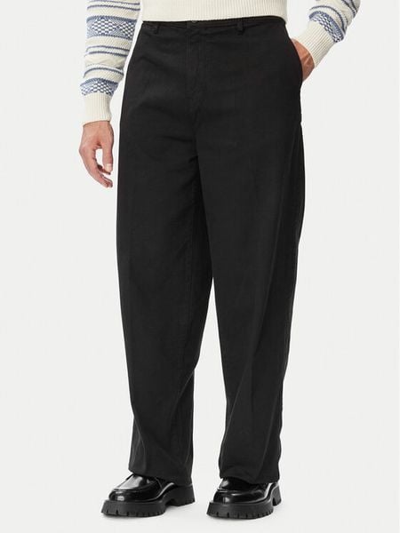 Guess Chinosy M5YB60 WGCV1 Czarny Wide Leg. Czarne eleganckie spodnie Guess, m, z bawełny. Za 389.99 zł.
