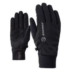 Rękawiczki zimowe Ziener Irios GTX INF Touch. Czarne rękawiczki Ziener, na zimę, bez wzorów, z gore-texu. Za 141.79 zł.