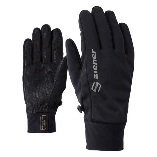 Rękawiczki zimowe Ziener Irios GTX INF Touch. Czarne rękawiczki Ziener, na zimę, bez wzorów, z gore-texu. Za 141.79 zł.