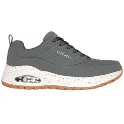 Buty do chodzenia męskie Skechers Uno Rugged Wat air proof. Szare buty sportowe casual Skechers, bez wzorów, z materiału, bez zapięcia. Za 496.00 zł.