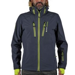 Kurtka softshellowa ze sztucznym futrem Peak Mountain Casada. Szare kurtki narciarskie i snowboardowe Peak Mountain, m, bez wzorów, narciarskie. W wyprzedaży za 404.00 zł.