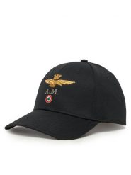 Aeronautica Militare Czapka z daszkiem 251HA1100CT2848 Czarny. Czarne czapki z daszkiem Aeronautica Militare, bez wzorów, z bawełny. Za 129.99 zł.