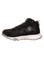 Timberland Skórzane sneakersy "Garrison" w kolorze czarnym rozmiar: 43. Czarne buty sportowe casual Timberland, bez wzorów, z materiału, bez zapięcia. Za 278.45 zł.