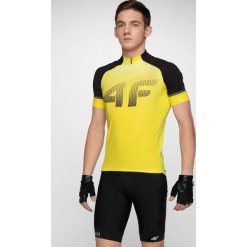 Koszulka rowerowa męska RKM151 - żółty. Bielizna termoaktywna marki 4F. Za 129.99 zł.