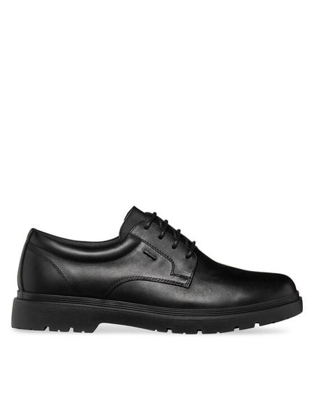 Geox Półbuty U Spherica Ec1 B Abx U46HNB 00043 C9999 Czarny. Czarne eleganckie półbuty Geox, bez wzorów, ze skóry, bez obcasa, bez zapięcia. Za 679.99 zł.
