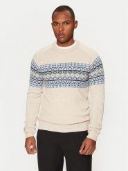 Brave Soul Sweter MK-517ERICKSON Écru Regular Fit. Swetry rozpinane Brave Soul, l, bez wzorów, z syntetyku, bez kołnierzyka, bez ramiączek. Za 49.99 zł.
