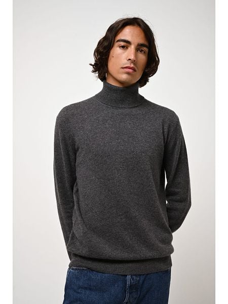AUTHENTIC CASHMERE Kaszmirowy golf "Bange" w kolorze antracytowym rozmiar: XL. Czarne golfy AUTHENTIC CASHMERE, xl, bez wzorów, z kaszmiru, bez ramiączek. Za 434.99 zł.