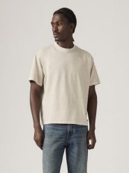 Levi's Koszulka w kolorze beżowym rozmiar: M. Brązowe bezrękawniki Levi's®, m, bez wzorów, z bawełny, bez kołnierzyka, bez ramiączek. Za 74.63 zł.