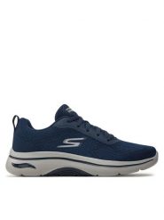 Skechers Sneakersy Go Walk Arch Fit 2.0-Idyllic 2 216516/NVY Granatowy. Niebieskie buty sportowe casual Skechers, bez wzorów, z materiału, bez zapięcia. Za 429.99 zł.