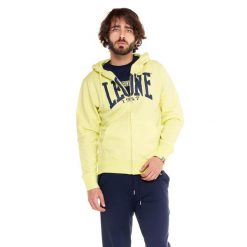 Leone 1947 Apparel Bluzy z kapturem męskie zapinane na zamek. Żółte bluzy LEONE 1947 APPAREL, m, bez wzorów, z bawełny, z kapturem. Za 147.31 zł.