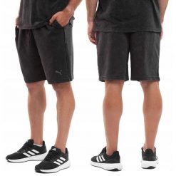 Spodenki treningowe męskie PUMA. Czarne krótkie spodenki sportowe Puma, m, bez wzorów. Za 134.00 zł.