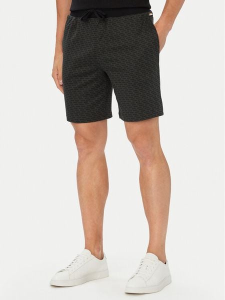 BOSS Szorty sportowe Relax 50535739 Czarny Regular Fit. Czarne krótkie spodenki sportowe Boss, m, bez wzorów, z bawełny. Za 259.99 zł.
