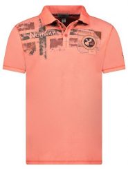 Geographical Norway Koszulka polo "Kimac" w kolorze pomarańczowym rozmiar: XL. Pomarańczowe koszulki polo Geographical Norway, xl, bez wzorów, z bawełny, bez kołnierzyka, bez ramiączek. Za 132.67 zł.