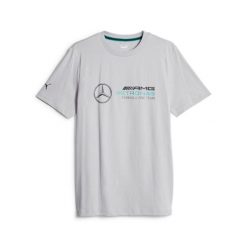 Koszulka Sportowa Męska Puma Mapf1 Ess Logo. Szare t-shirty sportowe Puma, bez wzorów, bez ramiączek, trekkingowe. Za 108.99 zł.