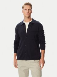 Tommy Hilfiger Kardigan Essential MW0MW40432 Granatowy Regular Fit. Niebieskie swetry rozpinane Tommy Hilfiger, l, bez wzorów, z bawełny, bez kołnierzyka, bez ramiączek. Za 529.99 zł.