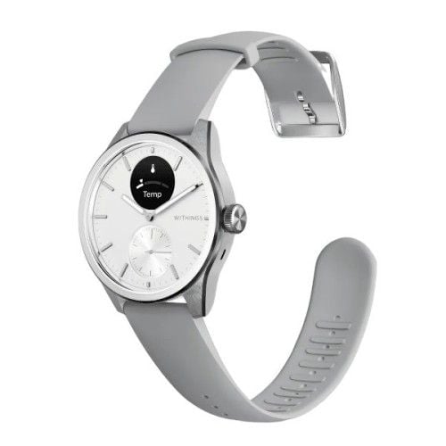Zegarek Withings Scanwatch 2 z funkcją EKG, pomiarem pulsu i SPO2 oraz mierzeniem aktywności fizycznej i snu (42mm, white). Białe zegarki sportowe Withings. Za 2,041.99 zł.
