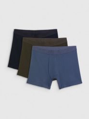 4F Bielizna bokserki (3-pack) męskie - czarne S. Czarna bokserki 4F, m, bez wzorów, z bawełny. Za 99.99 zł.