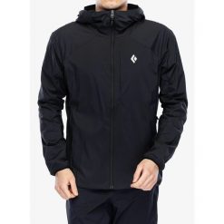 Kurtka softshell męska Black Diamond Alpine Start Insulated Hoody. Czarne kurtki Black Diamond, m, bez wzorów, z softshellu, bez kaptura. Za 959.99 zł.