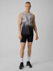 4F Legginsy kolarki do biegania szybkoschnące męskie - czarne L. Czarne legginsy długie sportowe 4F, l, bez wzorów, z materiału, do biegania. Za 129.99 zł.