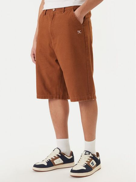DC Shoes Szorty jeansowe EDYWS03167 Miedziany Wide Leg. Brązowe szorty DC Shoes, m, bez wzorów, z bawełny. Za 319.99 zł.