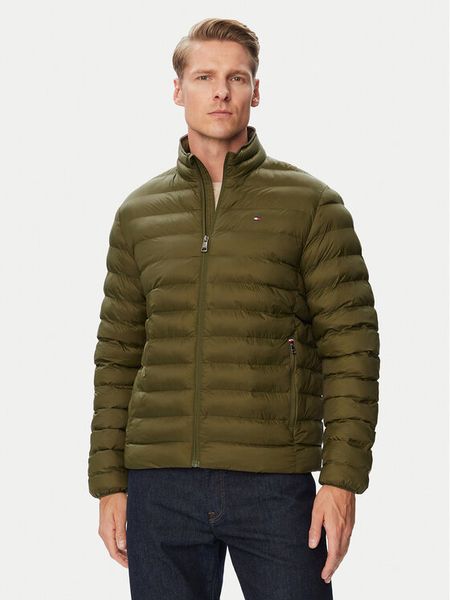 Tommy Hilfiger Kurtka przejściowa MW0MW37634 Khaki Regular Fit. Brązowe kurtki Tommy Hilfiger, l, bez wzorów, z syntetyku, bez kaptura. Za 849.99 zł.