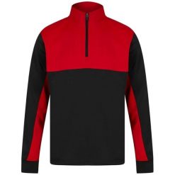 Męska Bluza Dresowa Z Zamkiem Błyskawicznym W Bloku Kolorystycznym. Czarne bluzy FINDEN & HALES, m, bez wzorów, z dresówki, bez kaptura. Za 168.99 zł.