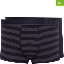 Bokserki (2 pary) w kolorze ciemnoszaro-czarnym. Bokserki Skiny. W wyprzedaży za 42.95 zł.