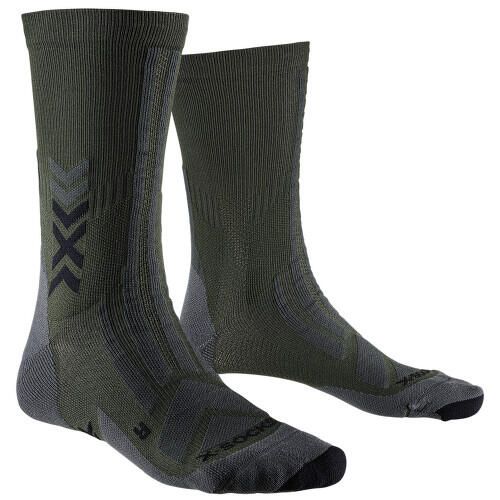 Skarpetki X-Socks Discover Crew. Czarne skarpety X BIONIC, bez wzorów, z materiału. Za 121.00 zł.