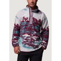 Bluza Mężczyzna COLUMBIA Helvetia™ II Printed Half Snap Fleece. Czerwone bluzy z polaru Columbia, m, bez wzorów, z polaru, bez kaptura. W wyprzedaży za 375.15 zł.