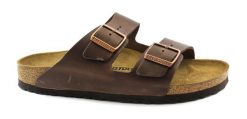 Klapki Birkenstock Arizona Brązowe Dorosłych. Brązowe klapki Birkenstock, z materiału. Za 530.45 zł.