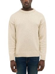 Mustang Sweter w kolorze beżowym rozmiar: XL. Brązowe swetry nierozpinane Mustang, xl, bez wzorów, ze splotem, bez kołnierzyka, bez ramiączek. Za 209.82 zł.