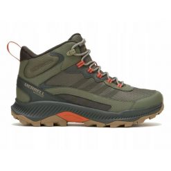 Buty trekkingowe męskie MERRELL SPEED STRIKE 2 MID wysokie wodoodporne. Czarne trekkingi Merrell, bez wzorów, bez zapięcia. Za 469.00 zł.