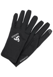 Rękawiczki wielofunkcyjne Odlo Ceramiwarm Light czarne. Czarne rękawiczki ODLO, na zimę, bez wzorów, z elastanu. Za 186.99 zł.
