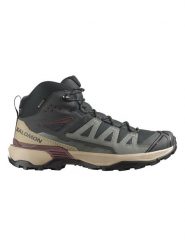 SALOMON Buty trekkingowe "X Ultra 360 GTX" w kolorze beżowo-antracytowym rozmiar: 46 2/3. Brązowe buty trekkingowe Salomon, bez wzorów, z gore-texu, bez zapięcia. Za 565.65 zł.