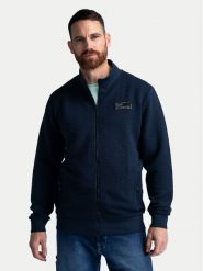 Petrol Industries Bluza M-1040-SWC316 Granatowy Regular Fit. Niebieskie bluzy Petrol Industries, m, bez wzorów, z syntetyku, bez kaptura. Za 279.99 zł.